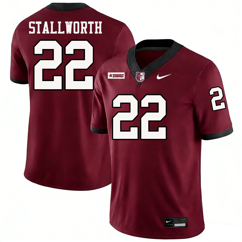 Alabama A&M Bulldogs #22 John Stallworth College Football Jerseys,Uniforms-Maroon